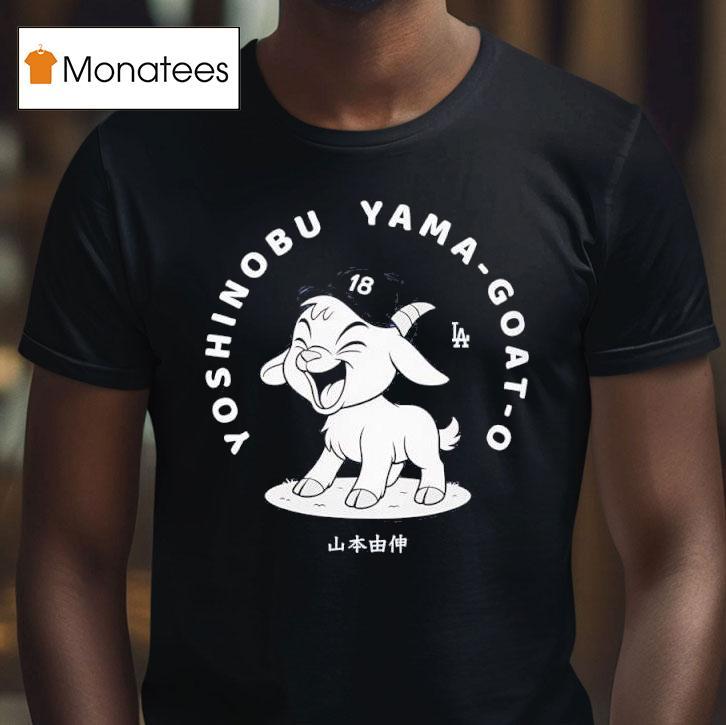 Yoshinobu Yamamoto Goat O Los Angeles Dodgers Graphic T Shirt Yoshinobu Yamamoto Goat O Los Angeles Dodgers Graphic T Shirt
