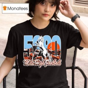 Mile High Football Horse Silhouette T Shirt