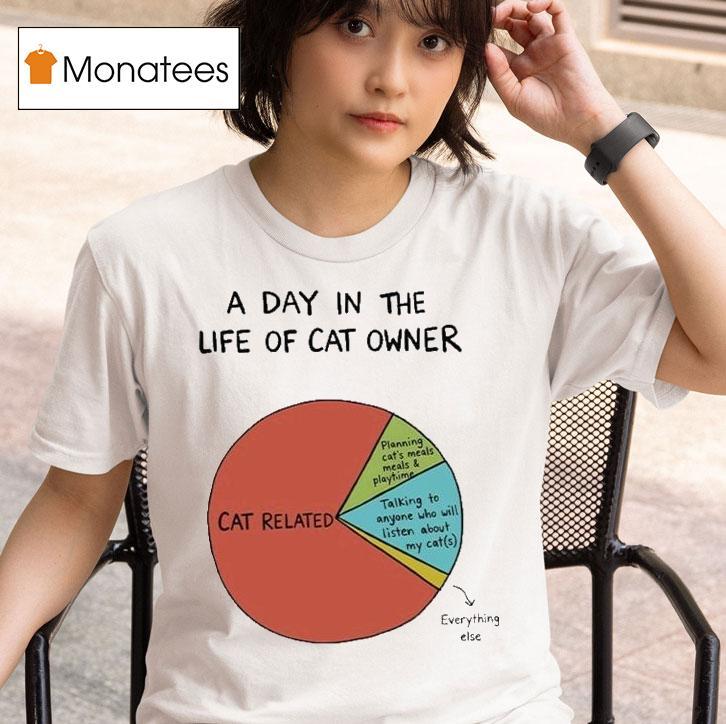 A Day In The Life Of Cat Owner Related Everything Else T Shirt