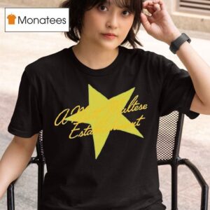 A Matt Maltese Establihment Yellow Star T Shirt