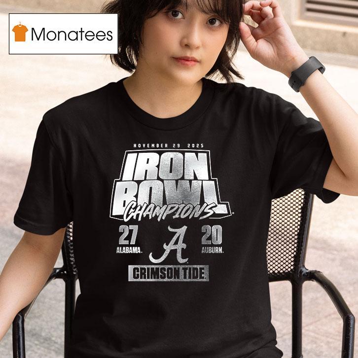 Alabama Crimson Tide Football Iron Bowl Champions Logo T Shirt