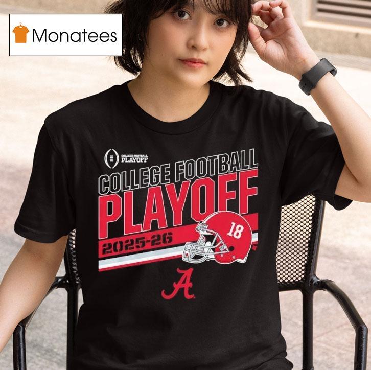 Alabama Crimson Tide Football College Football Playoff Stripe T Shirt