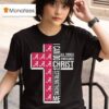 Alabama Crimson Tide I Can Do All Things Through Christ Who Strengthens Me Cross T Shirt