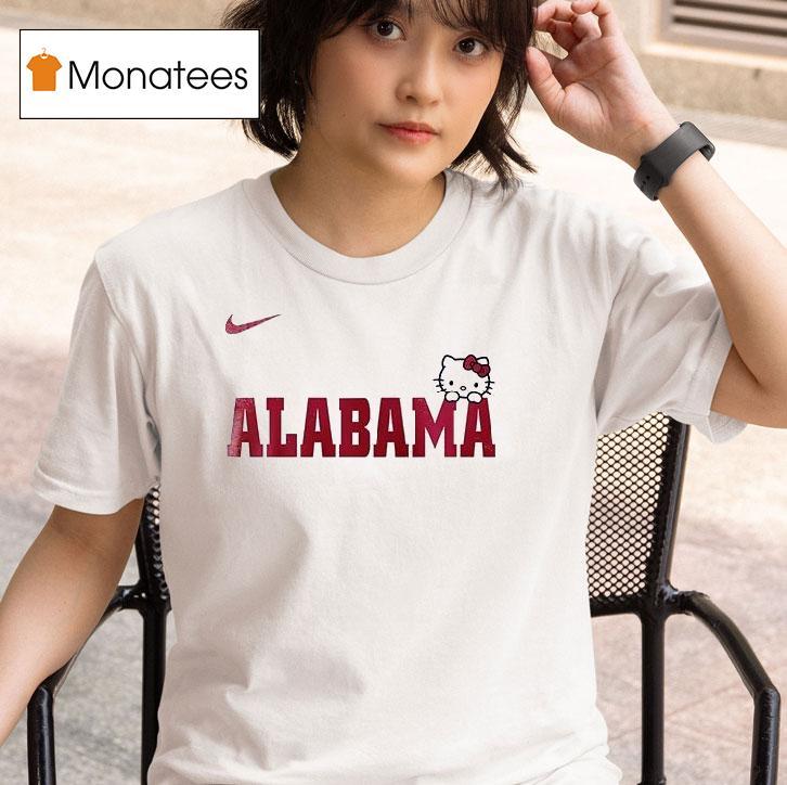 Alabama Crimson Tide X Hello Kitty Basketball T Shirt