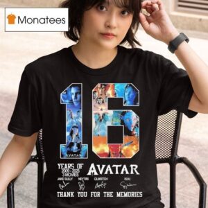 Avatar Years Of Movies One Legend Thank You For The Memories Signatures T Shirt
