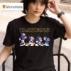 Baltimore Ravensx Goofy X Donald Duck X Mickey Mouse X Stitch Abbey Road T Shirt