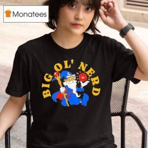 Big Ol Nerd Wizard Cartoon T Shirt