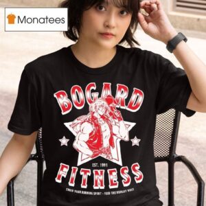 Bogard Fitness Train Your Burning Spirit Red The Hungry Wolf Est T Shirt