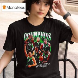Boston Celtics Champions Of Europe Vintage T Shirt