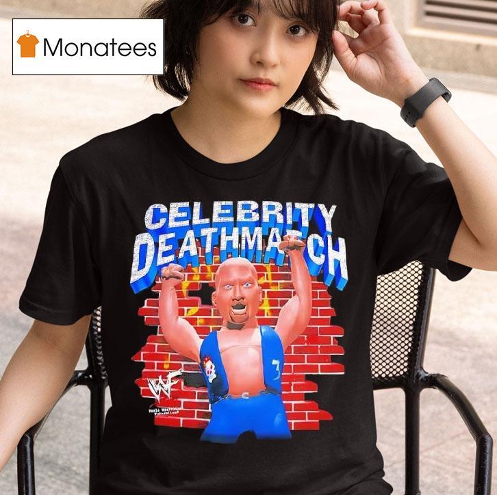 Celebrity Deathmatch Stone Cold Professional Wrestler T Shirt