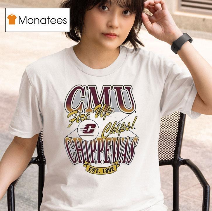 Central Michigan Chippewas Fire Up Chips Est T Shirt