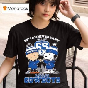 Charlie Brown And Snoopy Dallas Cowboys Th Anniversary Graphic T Shirt