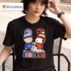 Charlie Brown Chicago Cubs And Snoopy Chicago Bears Football T Shirt