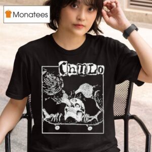 Chaudo Skull Raven Skateboard T Shirt
