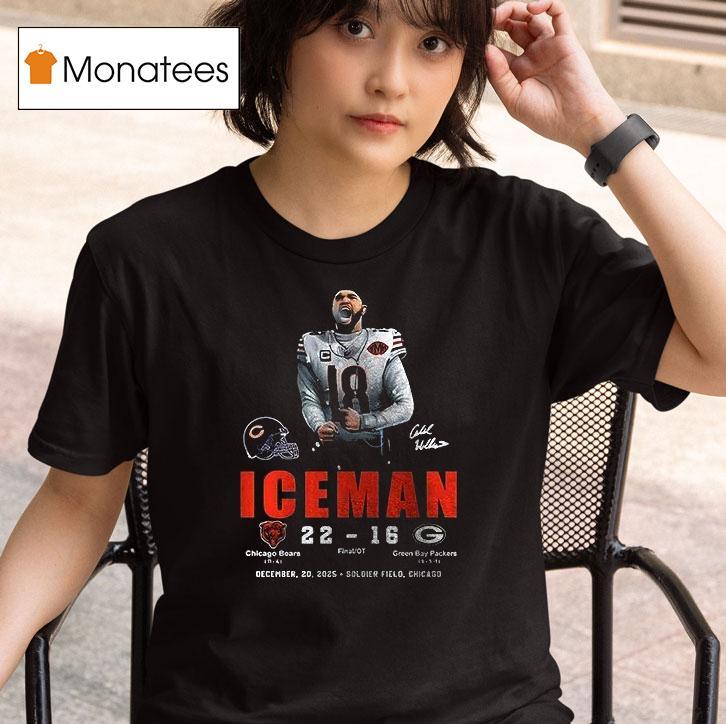 Chicago Bears Caleb Williams Iceman Good Better Best Pose Signature T Shirt