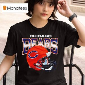 Chicago Bears Gradient Helme T Shirt