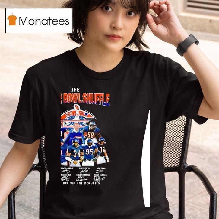 Chicago Bears The Super Bowl Shuffle Thank You For The Memories Players Signature T Shirt