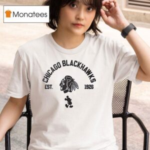 Chicago Blackhawks Mickey Mouse Hockey Gameday T Shirt