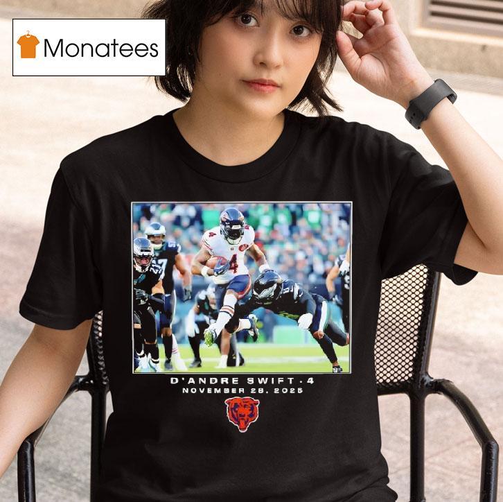 D Andre Swift Chicago Bears Nfl Flash Features Week Big And Tall T Shirt