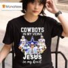 Dallas Cowboys In My Vein Jesus In My Heart Team Logo T Shirt