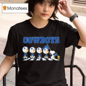 Dallas Cowboys X Peanuts Snoopy Abbey Road T Shirt