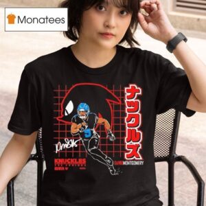 David Montgomery Knuckles The Echidna Hedgehog Signature T Shirt