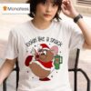 Deanna Looking Like A Snack Christmas Cartoon Mouse Fat Ra T Shirt