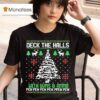 Deck The Halls With Guns Ammo Funny Christmas T Shirt