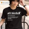 Definition Go Birds Phrase Philadelphia Eagles Football T Shirt