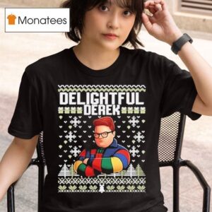 Delightful Derek Ugly Christmas T Shirt