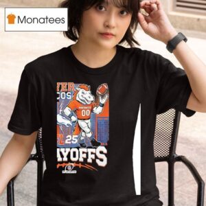 Denver Broncos Nfl Playofffs Logo And Masco T Shirt