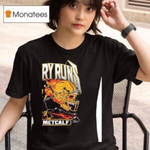 Dk Metcalf Angry Runs Skull Pittsburgh Slers Football T Shirt