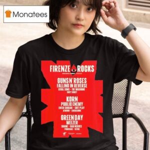 Firenze Rocks Festival At Visarno Arena From June To T Shirt