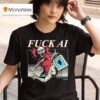 Fuck Ai Support Human Artists Do Your Part Skeleton T Shirt