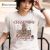 Georgia Bulldogs Sec Football Champions Trophy T Shirt