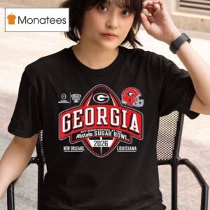 Georgia Bulldogs Sugar Bowl Cfp Quarterfinal Black T Shirt