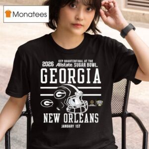 Georgia Bulldogs Sugar Bowl Cfp Quarterfinal Red T Shirt
