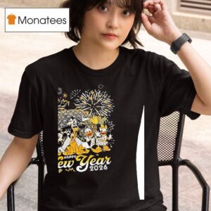 Happy New Year Mickey And Friends Epco T Shirt