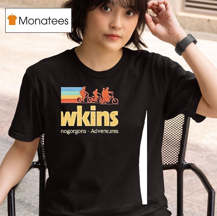 Hawkins Retro Stripe Waffles Demogorgons Adventures T Shirt