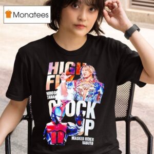 Hiroshi Tanahashi And Kamen Rider Kabuto High Fly Clock Up T Shirt