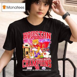 Houston Cougars Stomp Lsu Tigers Kinder S Texas Bowl Champions Masco T Shirt