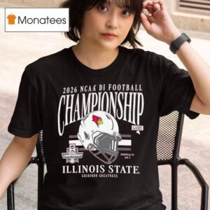 Illinois State Redbirds Helmet Ncaa Di Football Championship Game T Shirt