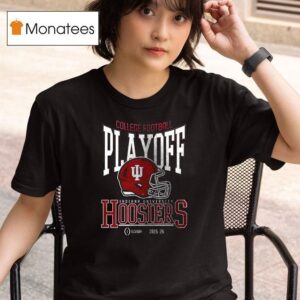 Indiana Hoosiers College Football Playoff Helmet Map T Shirt