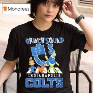 Indianapolis Colts Grinch And Cindy Lou Who Graphic T Shirt