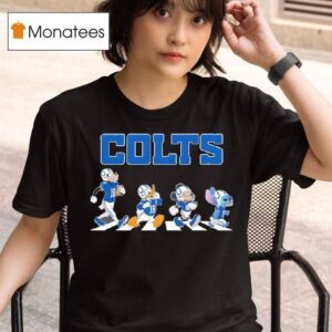 Indianapolis Colts X Goofy X Donald Duck X Mickey Mouse X Stitch Abbey Road T Shirt