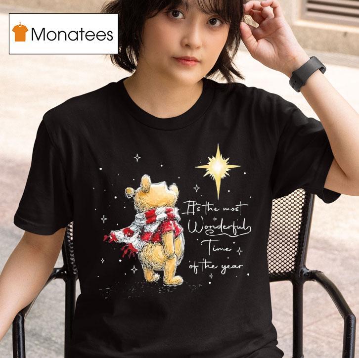 It S The Most Wonderful Time Of The Year Christmas Winnie The Pooh T Shirt