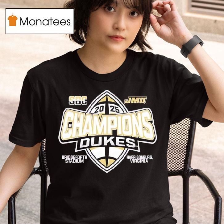 James Madison Dukes Sun Belt Football Champions T Shirt