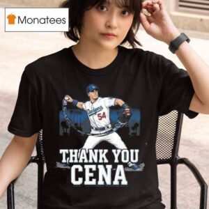 John Cena Wwe Legend Final Match Dec Retirement Tour Thank You Cena X Los Angeles Dodgers T Shirt