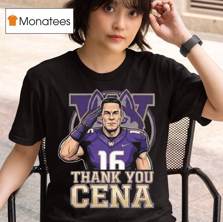 John Cena Wwe Legend Final Match Dec Retirement Tour Thank You Cena X Washington Huskies Bucked Up La Bowl Season Champion T Shirt