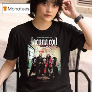 Lacuna Coil Sleepless Empire Tour Dates North America T Shirt